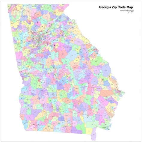 Georgia Zip Code Maps - Free Georgia Zip Code Maps pertaining to ...