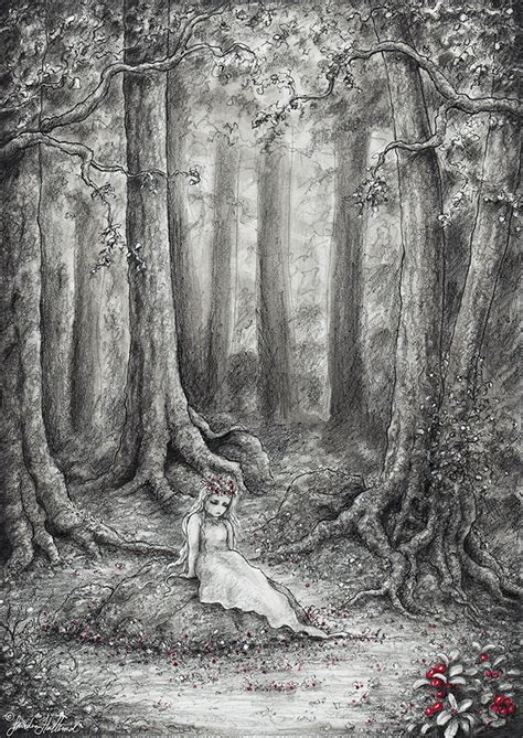 Pencil Drawing Of A Forest at PaintingValley.com | Explore collection ...