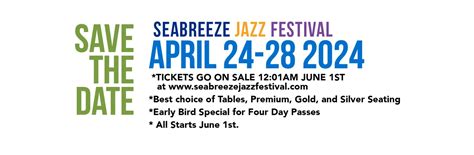 Seabreeze Jazz Festival 2024 Resale Tickets - Bria Juliana