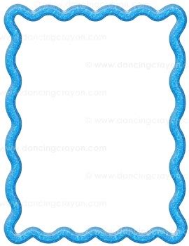 Borders: Wavy Glimmer Frames Clip Art by Dancing Crayon Designs | TPT