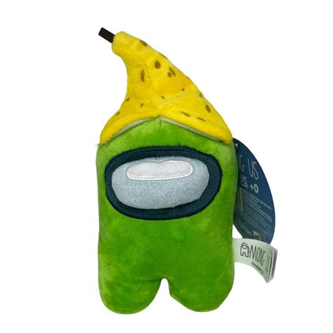 Among Us Toikido Imposter 7" Plush Green with Banana Peel on Head ...