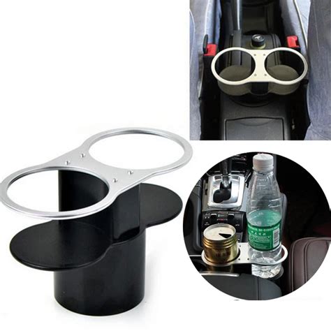 Universal Car Double Wedge Between Seat Dual Drink Cup Water Beverage ...