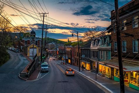 Main Street Morning Photograph by Historic Ellicott City By Air - Fine ...