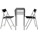 Coavas 3Pcs Butterfly Breakfast Kitchen Dining Table and Chairs Seat ...