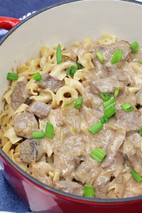 Creamy Beef Tips with Egg Noodles - Sweet Pea's Kitchen