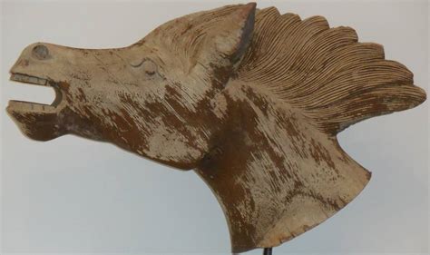 Antique Hand-Carved Wood Horse Head Sculpture at 1stDibs | carved ...