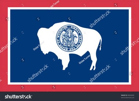 Wyoming State Flag Stock Vector (Royalty Free) 90658585