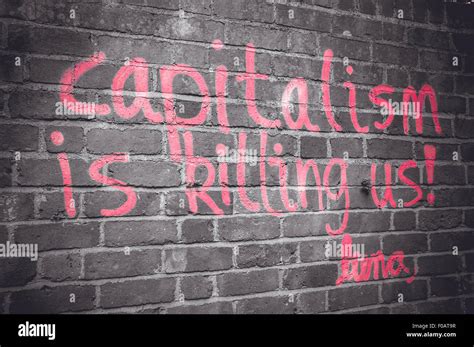 Capitalism is killing us, graffiti by Luna, Oxford, United Kingdom Stock Photo - Alamy