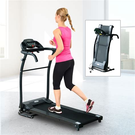 HOMCOM Treadmill Machine Home Gym Fitness Indoor Folding Running Machine w/ LCD 5055974853539 | eBay