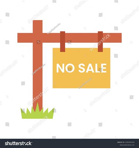 No Sale Wooden Sign Board Vector Stock Vector (Royalty Free) 2183455259 ...