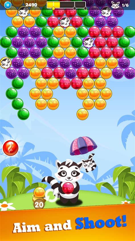 Bubble Shooter - Raccoon Bubble Shoot, Bubble Pop Games for Kindle Fire ...