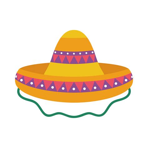 traditional mexican hat isolated icon 5031792 Vector Art at Vecteezy