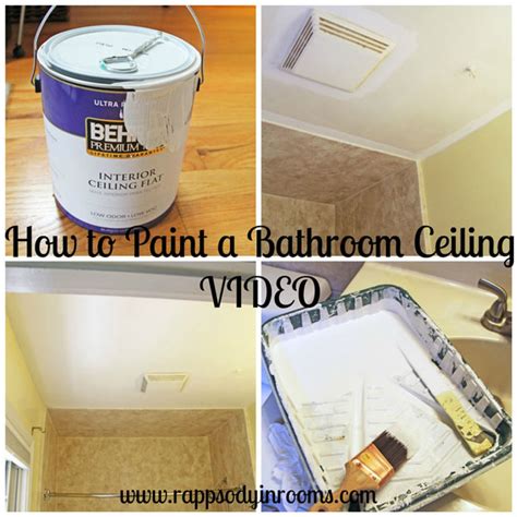 How to Paint a Bathroom Ceiling Video