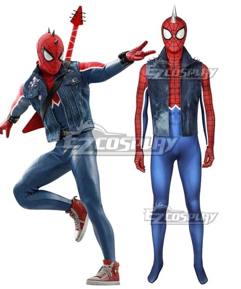 Marvel Video Game PS4 Spider Man Peter Parker Punk Rock SpiderMan ...