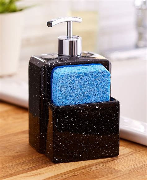 Soap Dispenser with Sponge Holder in 2020 | Soap dispenser, Sponge ...