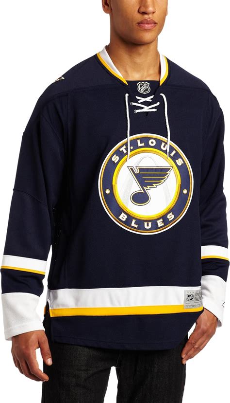 Amazon.com : NHL St. Louis Blues Premier Jersey, Navy, Small : Sports ...