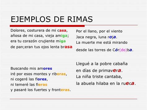 Ejemplo De Rima En Un Poema - Image to u