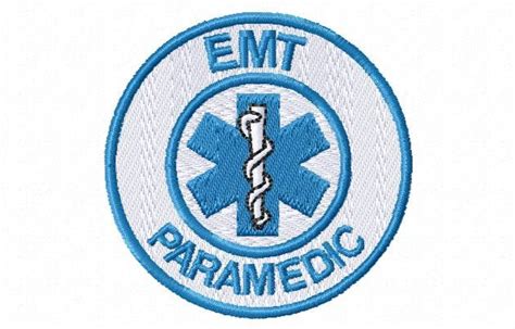 Emergency Medical Technician EMT Badge Digital Embroidery Design - Etsy