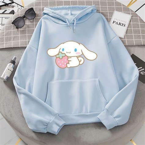 Cinnamoroll Strawberry Magical Music Anime Unisex Hoodie - Teeruto | Sanrio clothes, Really cute ...