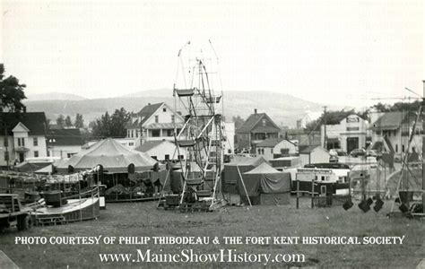 Maine Circus History: 1940s Fort Kent Carnival Photo