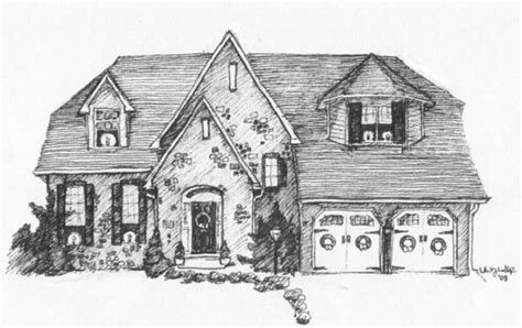 gagnon house portrait | 2008 commission | whitney waller | Flickr