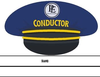 Conductor Hat Printable Polar Express/Blank by MsKatiesAdventure