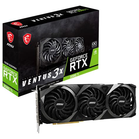 MSI GeForce RTX 3080 Ti VENTUS 3X 12G OC LHR (GEFORCE RTX 3080 TI ...