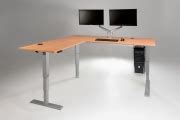 The MultiTable Electric L-Shaped Standing Desk
