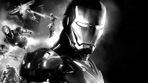 Iron man black and white HD wallpaper | Pxfuel