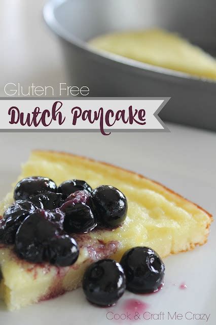 Cook and Craft Me Crazy: Gluten Free Dutch Pancake