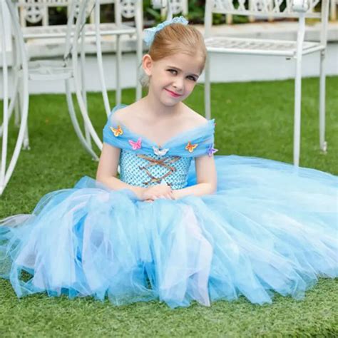 Princess Tutu Full Length Cinderella Dress Flower girls Tutu Dress ...