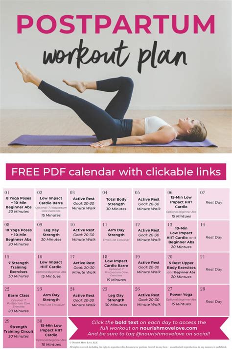 PostpartumCalendarLongPin2 - Nourish, Move, Love