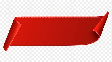 Red Ribbon banner design on transparent background PNG - Similar PNG