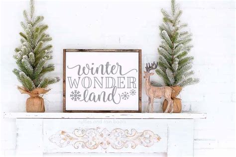 Download This Winter Wonderland SVG for a Quick Christmas Sign