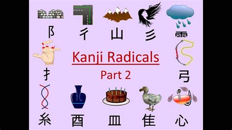 Kanji Radicals Part 2 - YouTube