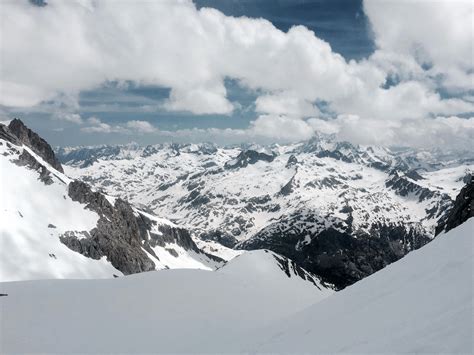 Cold Mountain Landscape under the clouds in Panticosa, Spain image - Free stock photo - Public ...