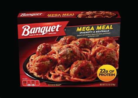 Banquet Mega Meals Spaghetti and Meatballs Frozen Dinner, 13.2 Ounce - Walmart.com