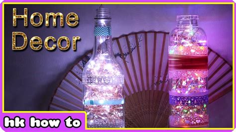 How To Make The Most Gorgeous Glass Bottle Lamps from Waste Bottles - DIY Home Decor Ideas