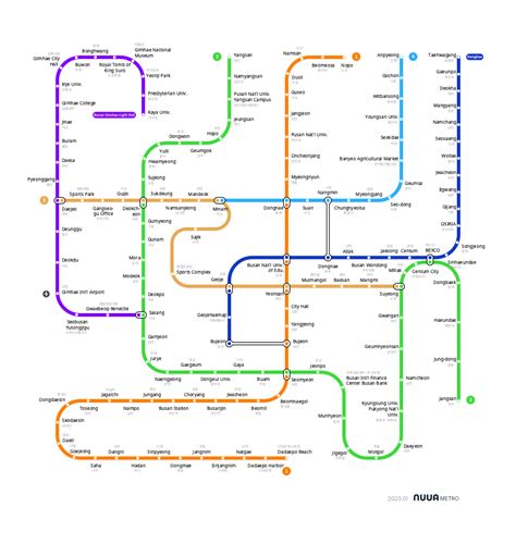 Busan subway map - NUUA METRO