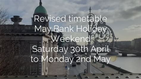 Iarnród Éireann on Twitter: " ️Revised timetable May #BankHoliday Weekend on all routes ️🚧Sat ...