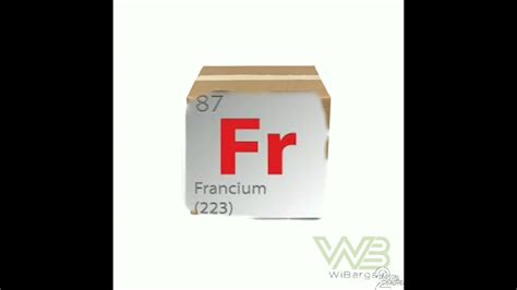 francium reaction in water - YouTube