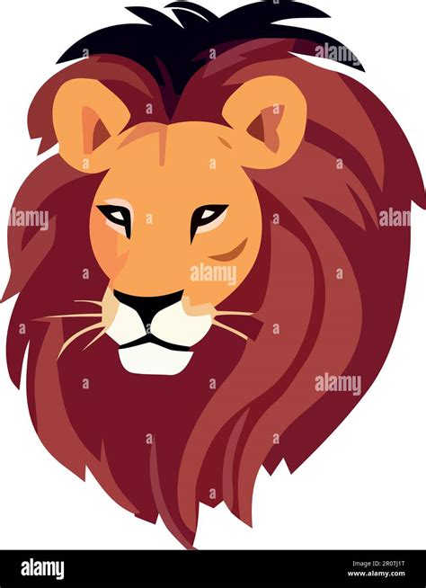 Cute Lion face design illustration Stock Vector Image & Art - Alamy