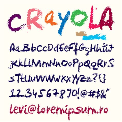 Crayola Windows font - free for Personal