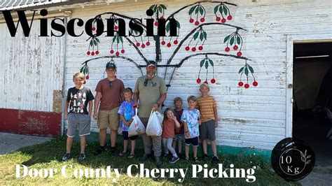 Door County Cherry Picking 2022 🍒 | Wisconsin | My Big family of 12 - YouTube | Door county ...