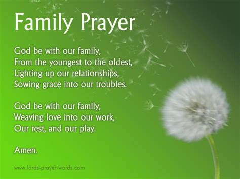 Prayer for My Family - For Unity & Reunions