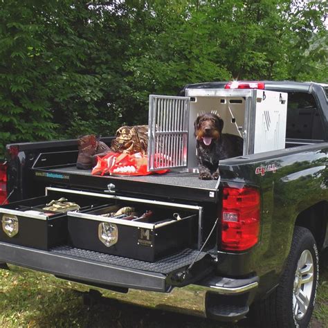 Heavy Duty Dog Kennel - Super Tough | MobileStrong | Truck bed, Dog kennel, Bed storage