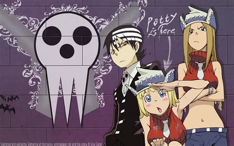 Death the Kid Liz Patty Wallpaper - Soul Eater Anime Wallpaper