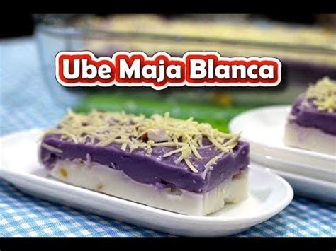 Ube Maja Blanca Recipe is a popular Filipino kakanin. This coconut milk pudding has a purple ...