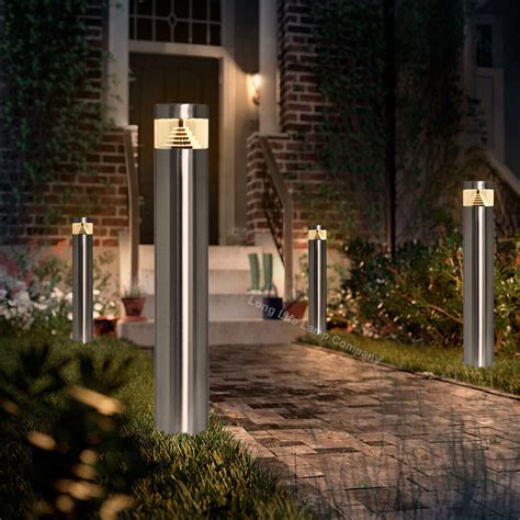 Modern LED Bollard Garden Spike Lamp Post Stainless Steel Outdoor Ground Light | eBay