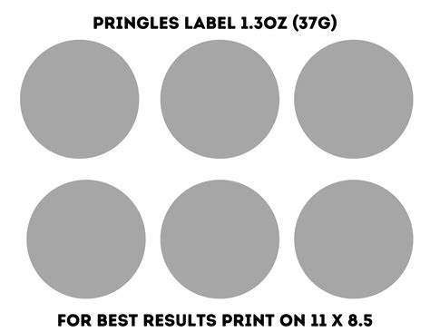 Canva Editable Pringles Label Template - Etsy